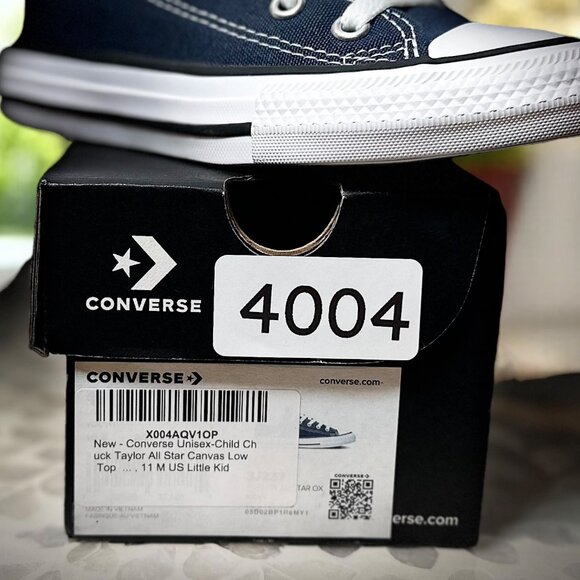 Converse Chuck Taylor All Star Navy Toddler Kids 11 Low Top Unisex Sneakers NIB - Picture 11 of 11
